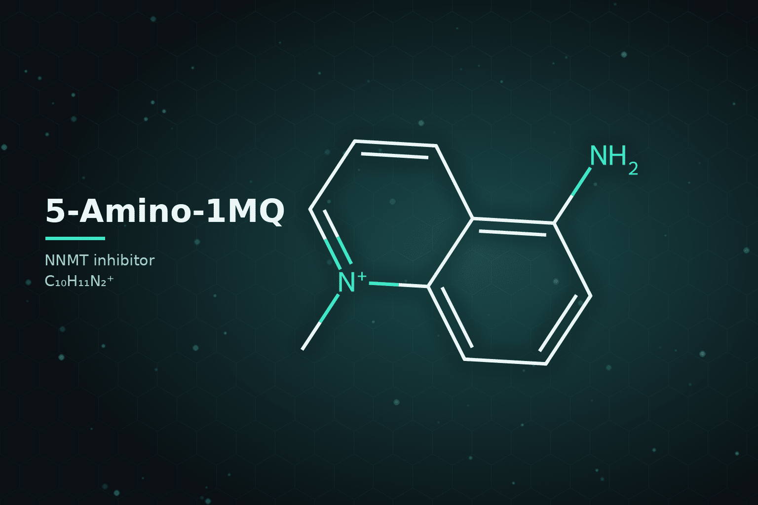 5-Amino-1MQ molecular structure, an NNMT inhibitor studied in metabolic research